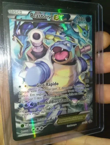 Carta Pokémon Blastoise EX PROMO 2016 Original em Perfeito Estado NM