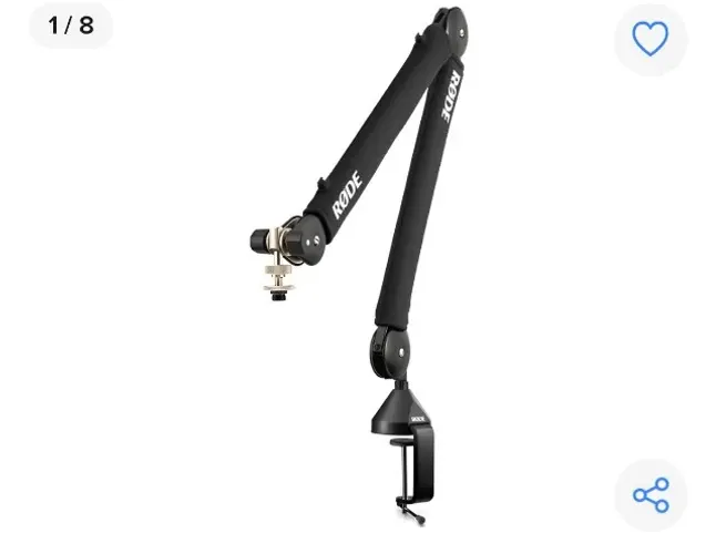 Suporte De Braço De Microfone Rode Psa1 Para Mesas