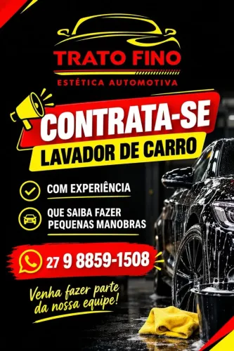 Lavador com experiência