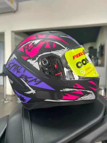 CAPACETE ROXO/ ROSA