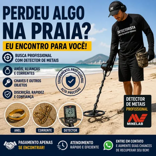 Perdi aliança na praia