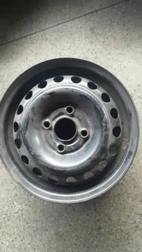 Roda de ferro aro 13 Preta Chevrolet pickup corsa 4X100 original