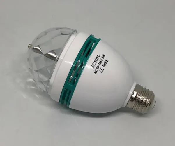 Lâmpada De Led Colorido Rotativa Giratória Bola Globo De Festa Nova Na Caixa