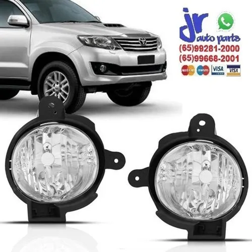 Par Farol Milha Hilux SW4 2012 2013 2014 2015 Auxiliar Neblina
