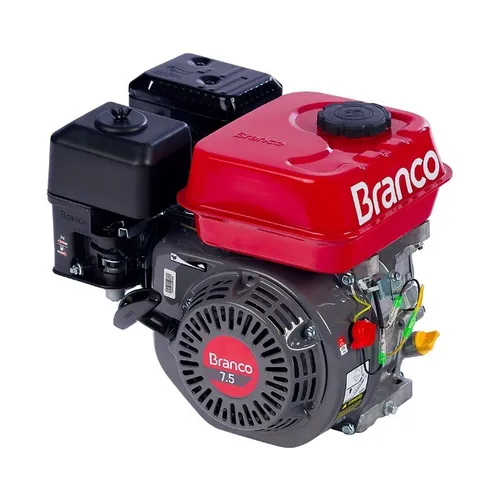 Motor Branco a Gasolina B4T 7.5HP Partida Manual