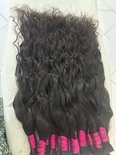 Cabelo humano/ ondulado 75cm