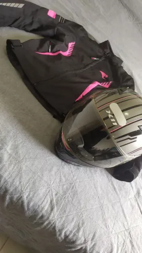 Vende-se capacete x11 impulse e jaqueta Rice tech