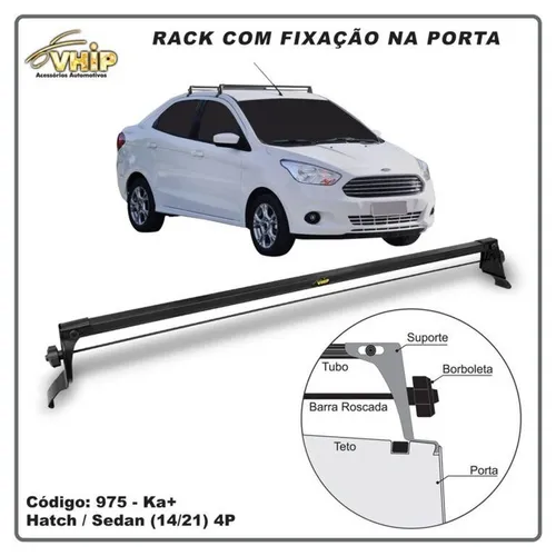 Rack Teto Novo Ford Ka Sedan / Hatch 