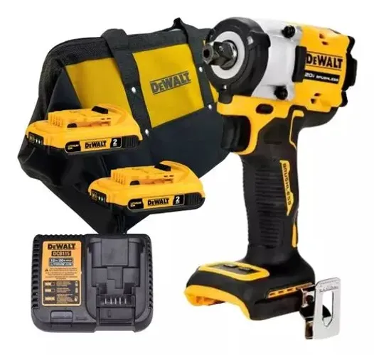Novo<br>Chave De Impacto Dewalt Com 2 Bat 20v 2ah Bolsa E Carregador