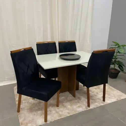 Mesa 4 cadeiras Los Angeles 120x80 - ENTREGA HOJE !!!