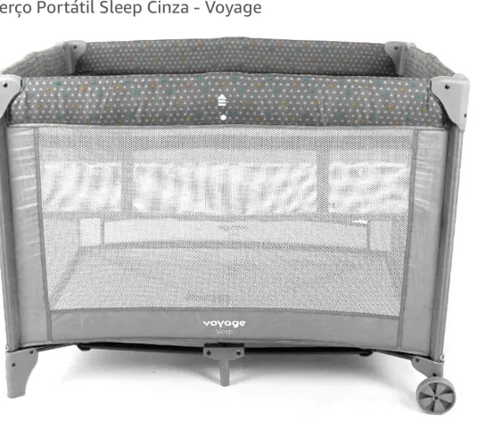 Berço Portátil Cinza - Voyage