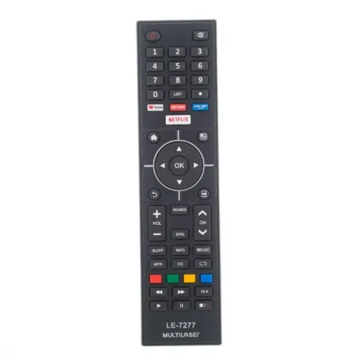 Controle Remoto TV Multilaser TL030 + Pilhas Novo