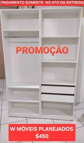 Closet com fundos em MDF- Entregamos em toda Manaus