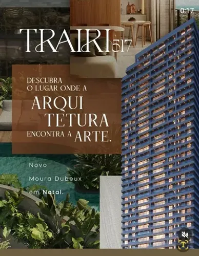 Apto 3/4 sendo 3 suítes no Edifício Trairi 517 de 140 m² com 2 vagas por 1.806.000, Natal