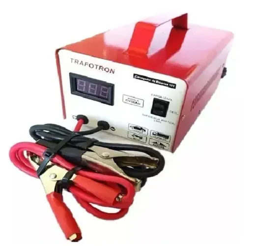 Carregador De Bateria 12v 50ah Com Voltimetro Flutuante Cv50