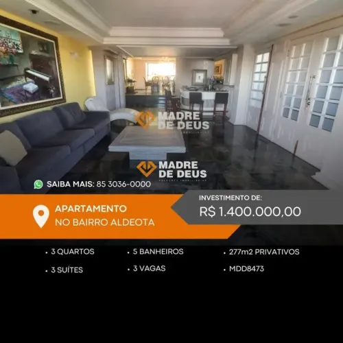 Apartamento 277m² disponível a venda!