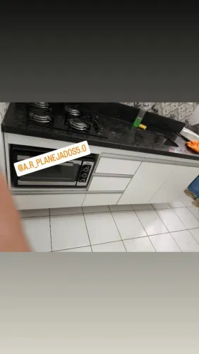 Armário de cozinha planejado branco