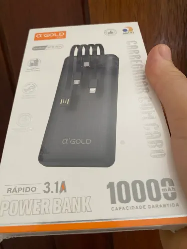 Power Bank carrega 3 a 4 vezes