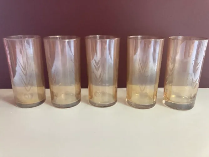 Jogo de 5 copos cristal