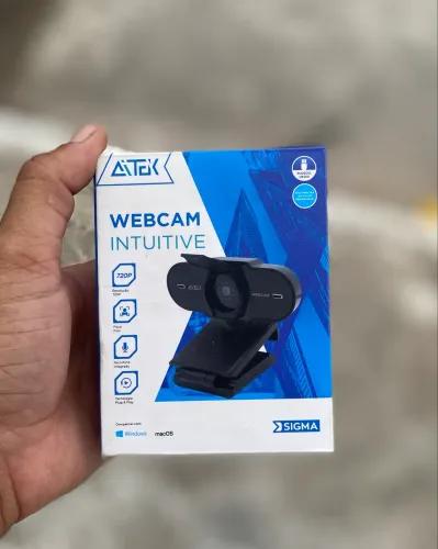 Webcam com microfone 720p - Entrega a domicílio 