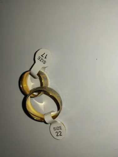 Anel pai nosso, dourado ( tamanho 17 e 22)