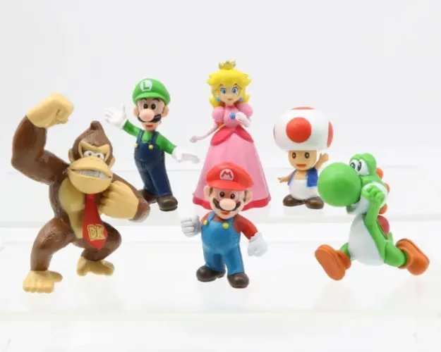kit 6 bonecos super mario bros 60,00 / Com caixa 80,00