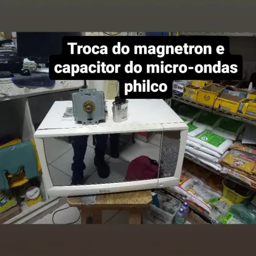 Concerto e raparo em micro-ondas.