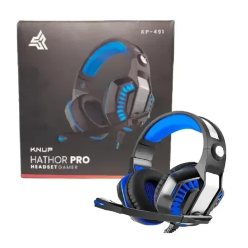 Headset Gamer KNUP KP-489 - Áudio Estéreo Imersivo, Microfone Ajustável e Conforto