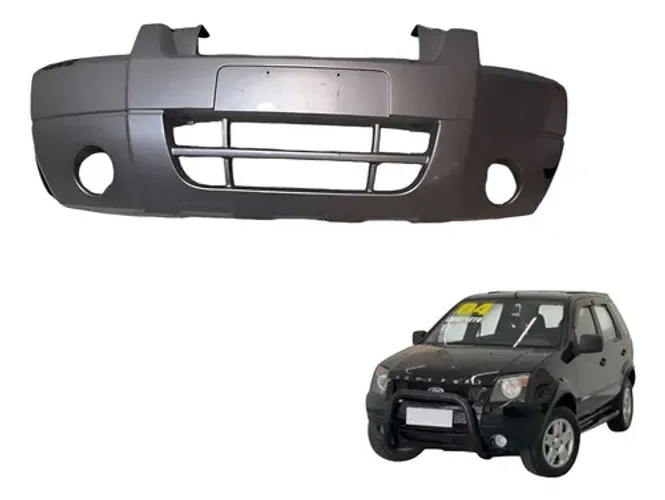 Parachoque Dianteiro Ford Ecosport 2004 C/detalhes Prata