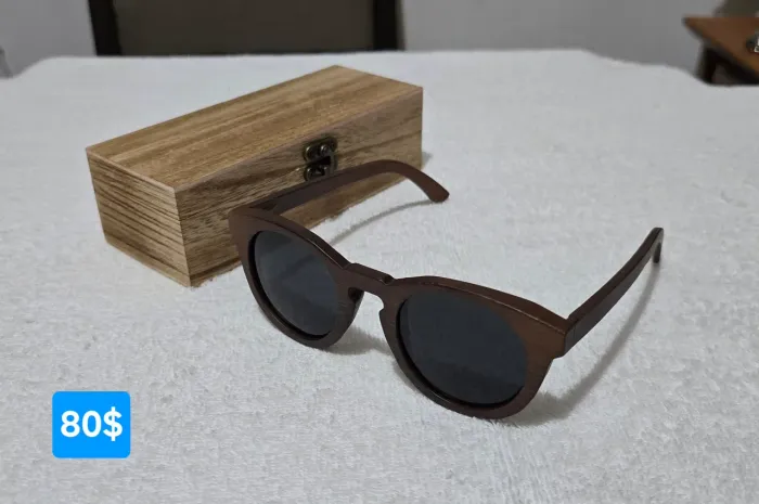 Óculos da GM total bambu polarizado original 