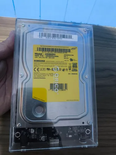 HD externo de pc 500 gb com case