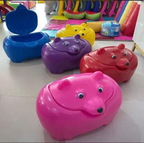 Baú organizador de brinquedos - Ursinho