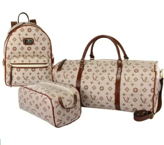 Conjunto Victoria Lorenzo: Mala de Mão, Mochila e Necessaire - Estilo e Praticidade!