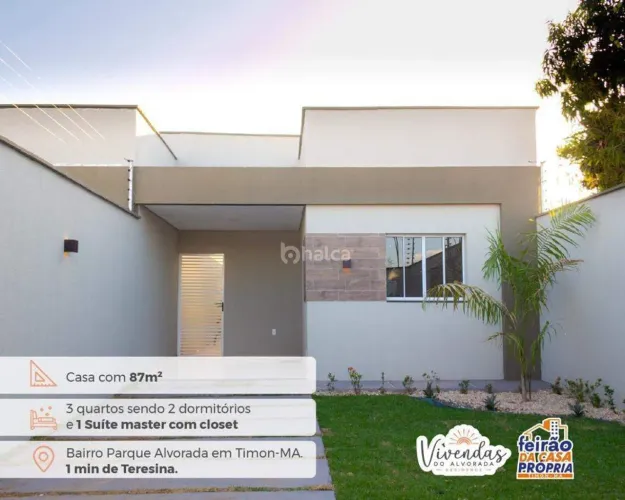 Casa residencial para venda no Bairro Parque Alvorada, Timon  Condomínio Residencial Viven