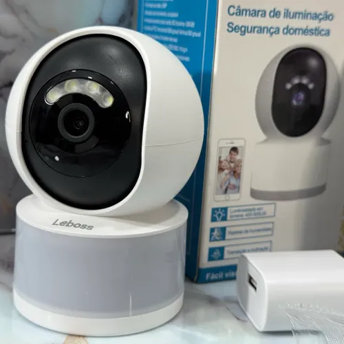 Câmera de segurança Wi-Fi baba eletrônica monitor pelo celular visão noturna 