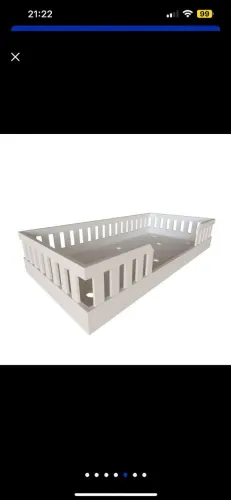Conjunto Cama Infantil Montessoriana Solteiro sem Colchão + trocador + carrinho de bebe
