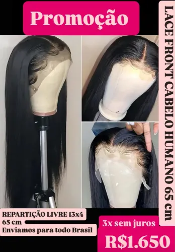 Lace Front Cabelo Humano 65cm - Promoção