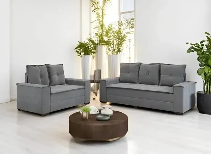 Sofá barcelona 2 e 3 lugares produto novo a pronta entrega 