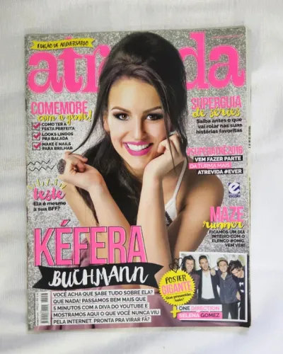 Revista Atrevida Nº 253 - Edição Especial | Capa: Kéfera + Pôster 1D e Selena Gomez