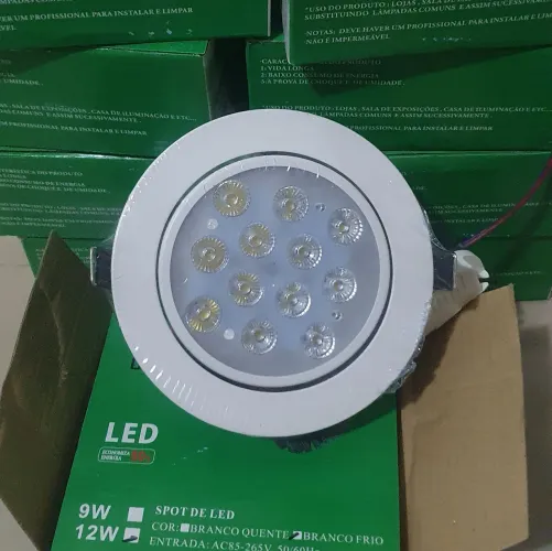 Kit de Spot de LED Branco Frio 12W