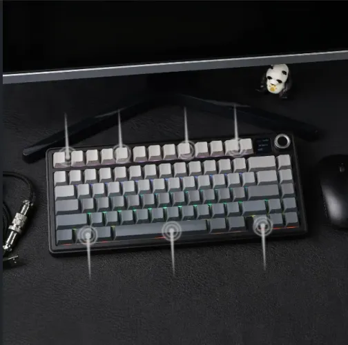 Teclado Aula F75 Max com Telinha Preto