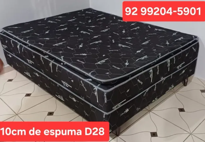 Cama Box Casal D28 10cm de Espuma