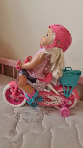 Boneca Bebê Little Mommy com Bicicleta