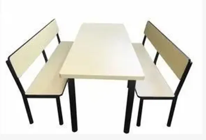 Mesa para refeitório-infantil/escolar-TAMPOS BRANCOS