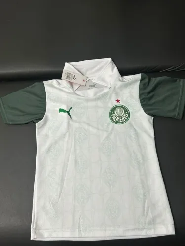 Babylook feminina Palmeiras 2025 branca