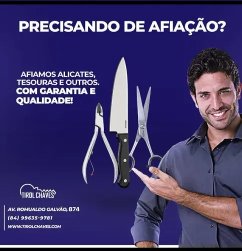 Afiação de alicates facas e tesouras