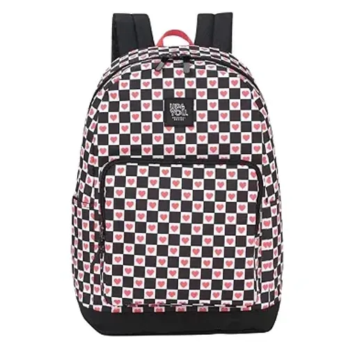 Mochila Escolar Juvenil Up4you Original Preto Rosa Luxcel