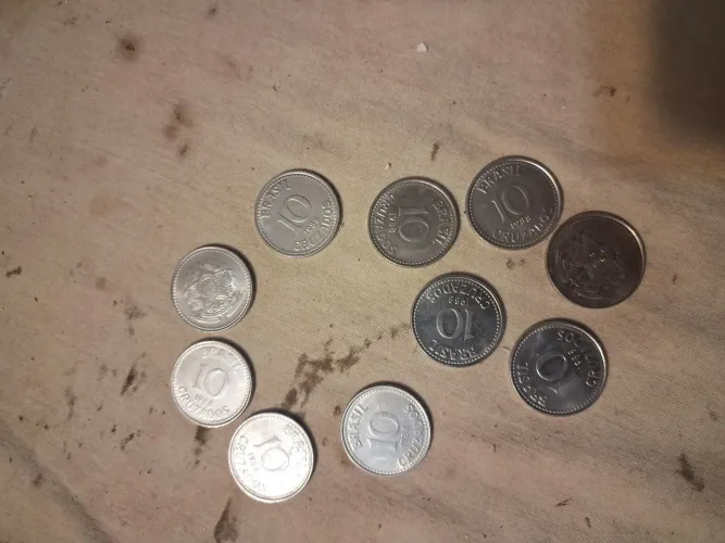 Moedas de 10 centavos. Lote 