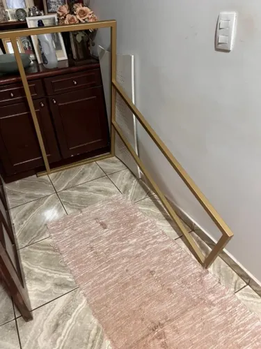 Base mesa ferro pintado dourado