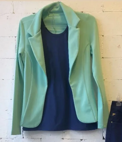 Blazer verde água P